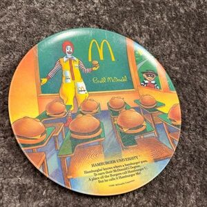 Vintage MacDonald’s “Hamburger University”’plate